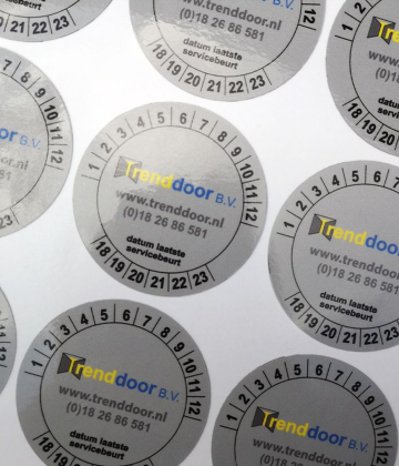Keuringstickers | Goos Reclamemakers B.V.