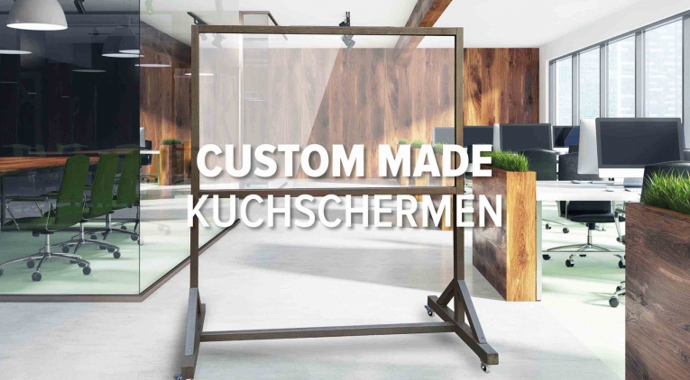 'Custom Made' kuchschermen voor in wachtkamers | Goos Reclamemakers B.V.